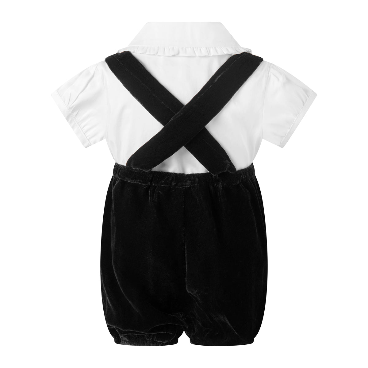 Eloise Infant Silk Velvet Romper Set Rachel Riley US