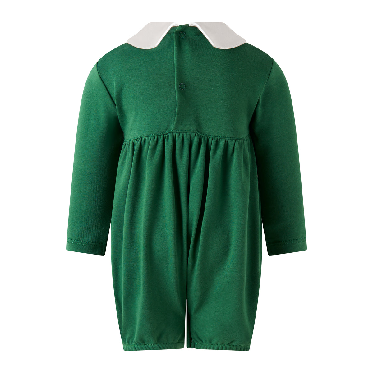 Pima Christmas Tree Smocked Babysuit