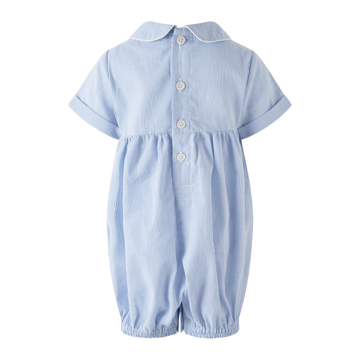 Stripe Tractor Smocked Babysuit Rachel Riley US