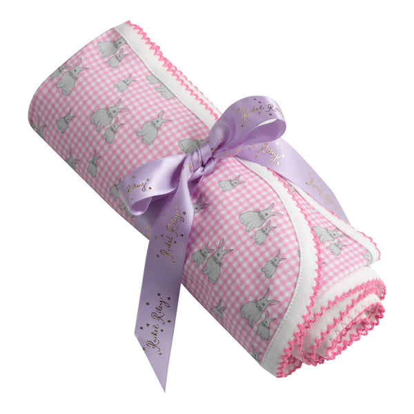 Pink Gingham Bunny Blanket Rachel Riley US