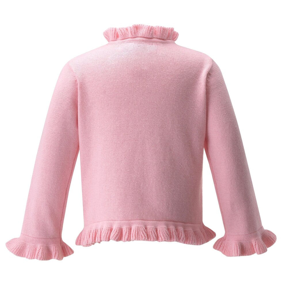 Eloise Infant Pink Embroidered Cardigan Rachel Riley US