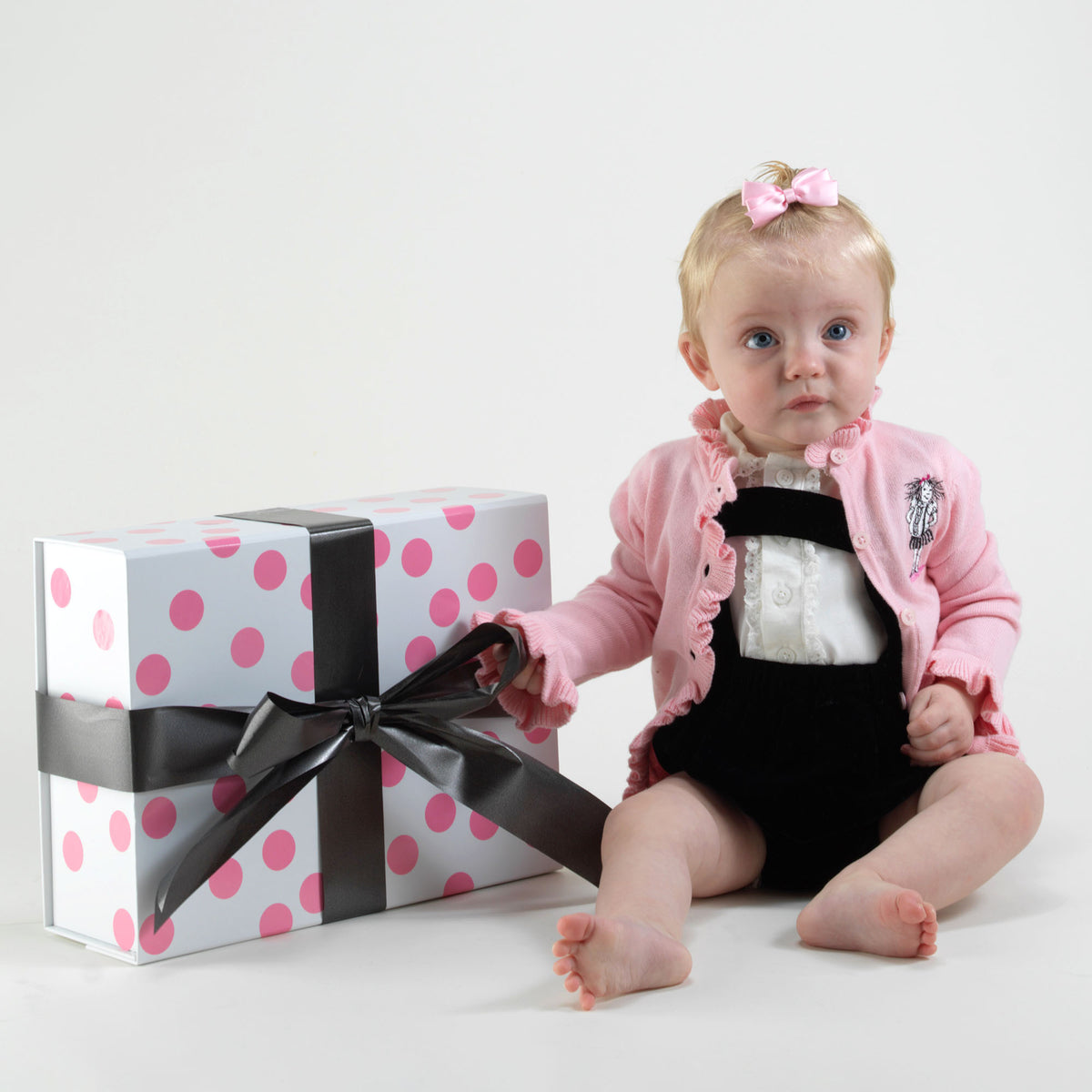 Eloise Infant Pink Embroidered Cardigan Rachel Riley US
