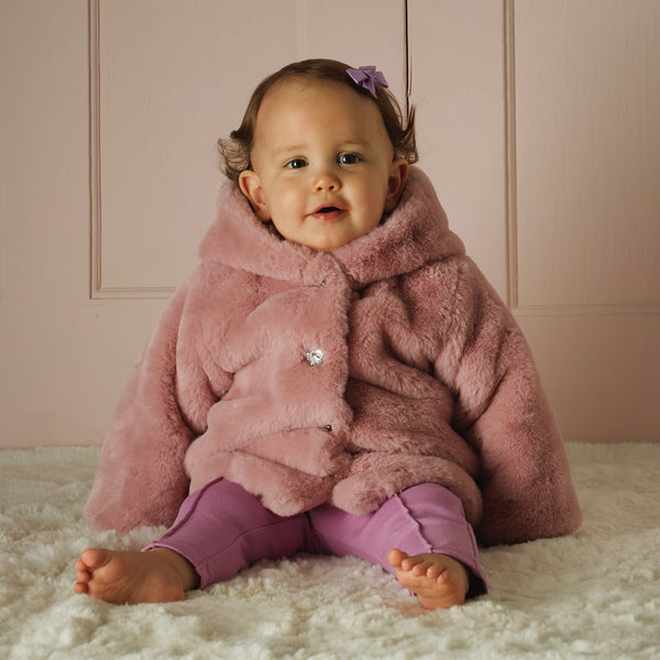 Pink Faux Fur Jacket