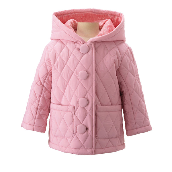 Pink Quilted Hooded Jacket – Rachel Riley US