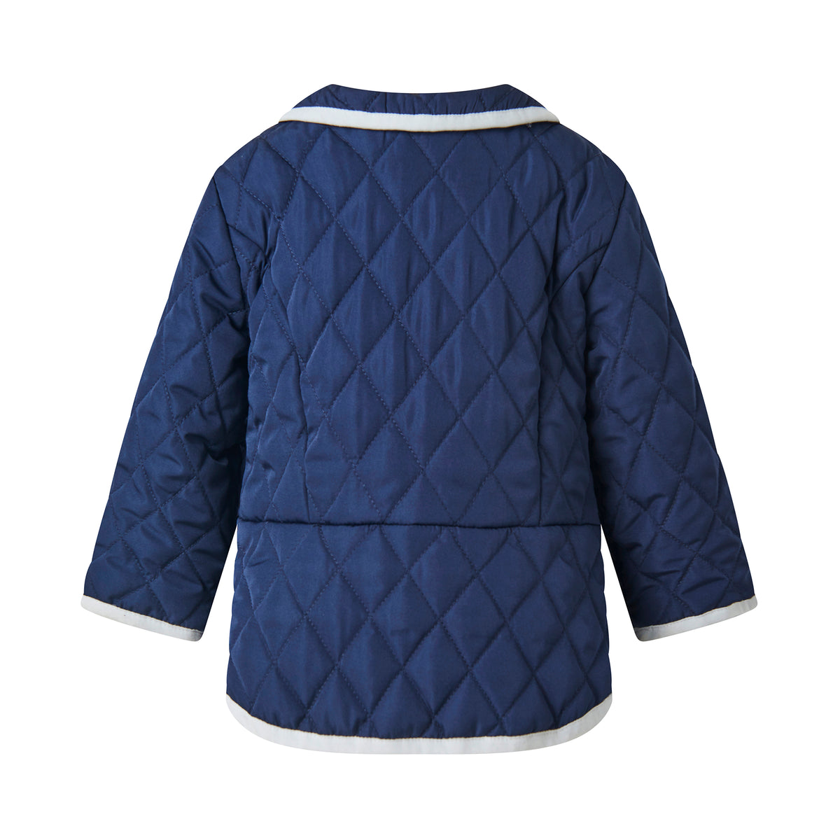 Navy Two-Tone Quilted Jacket Rachel Riley US