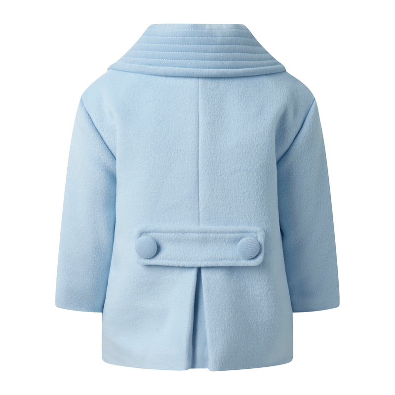 Blue Double Breasted Coat and Bonnet Rachel Riley US