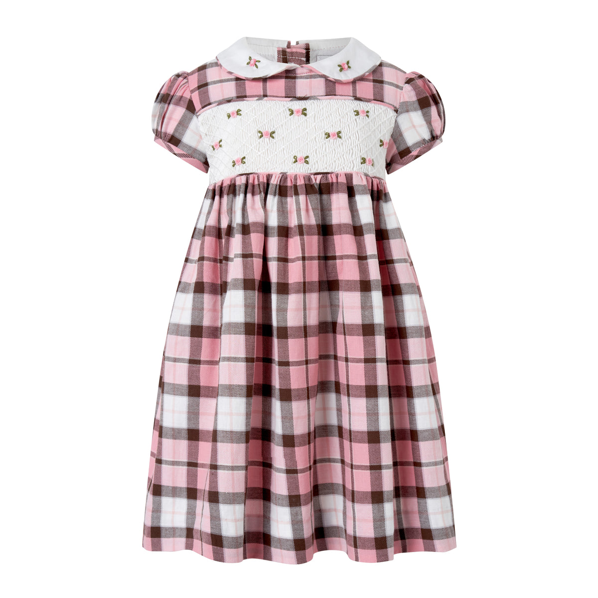 Pink Check Smocked Dress & Bloomers