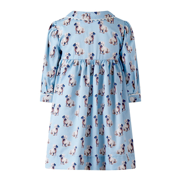 Puppy Button-Front Dress & Bloomers Rachel Riley US