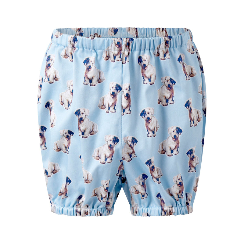 Puppy Button-Front Dress & Bloomers Rachel Riley US