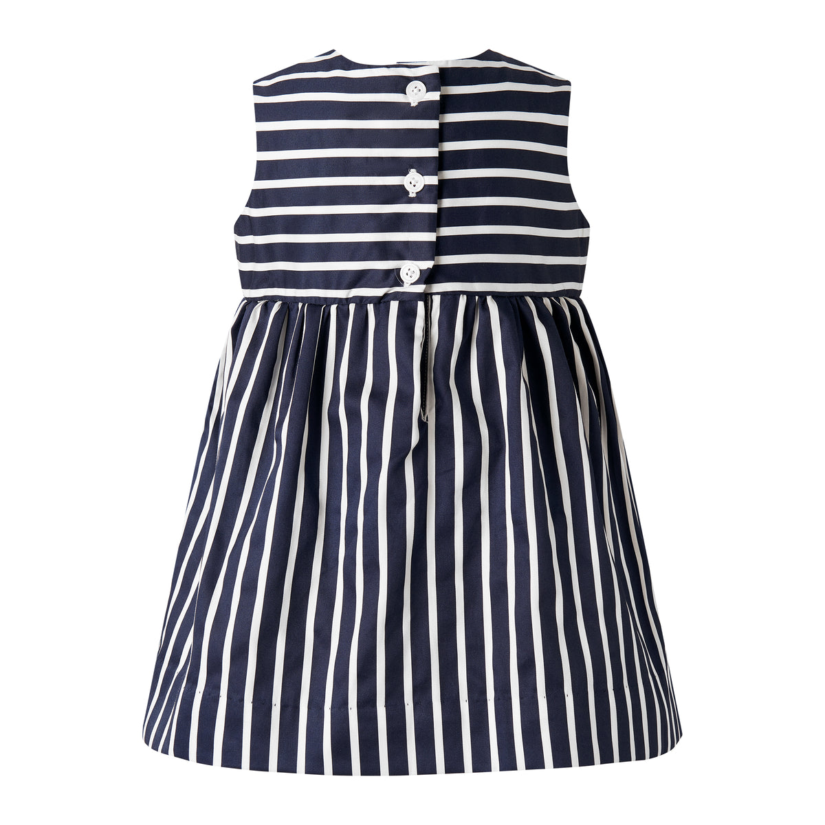 Navy Stripe Bow Dress & Bloomers Rachel Riley US