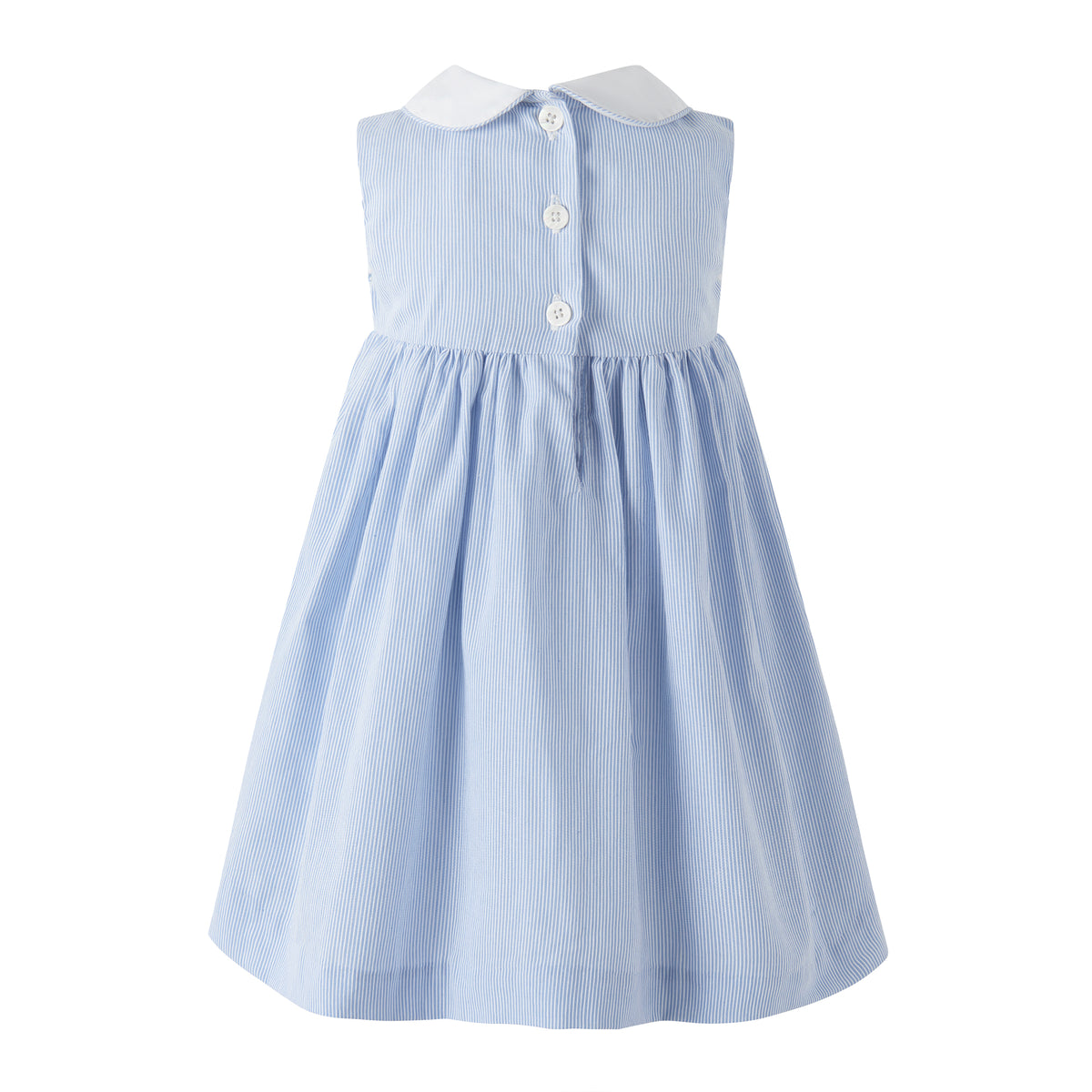 Blue Stripe Smocked Dress and Bloomers Rachel Riley US