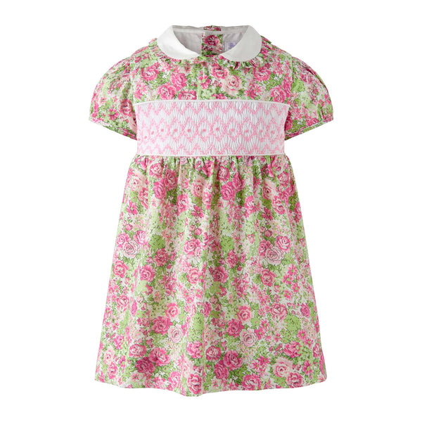 Vintage Rose Smocked Dress & Bloomers