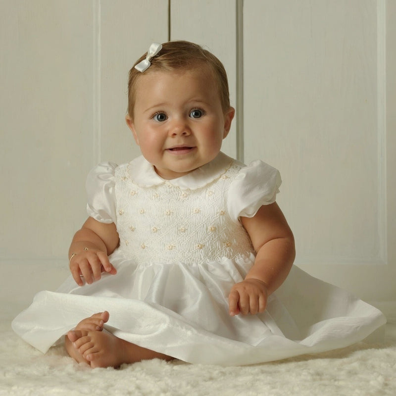 ivory smocked dress Louisiana Ivory Smocked Shift Maxi Dress