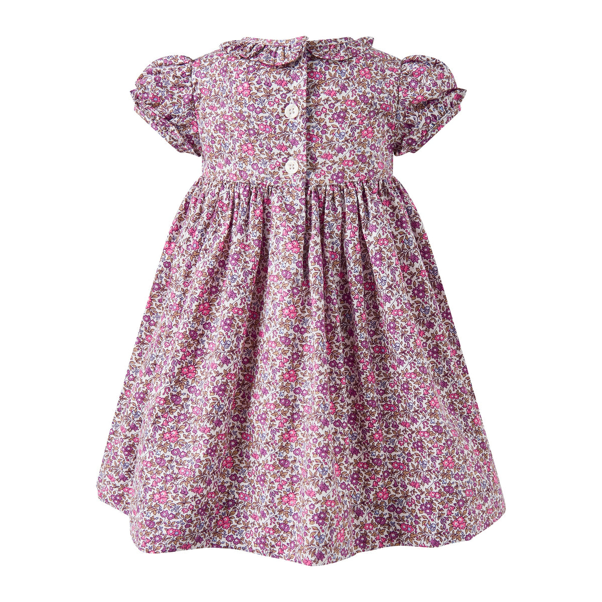 Pink Floral Smocked Dress & Bloomers Rachel Riley US