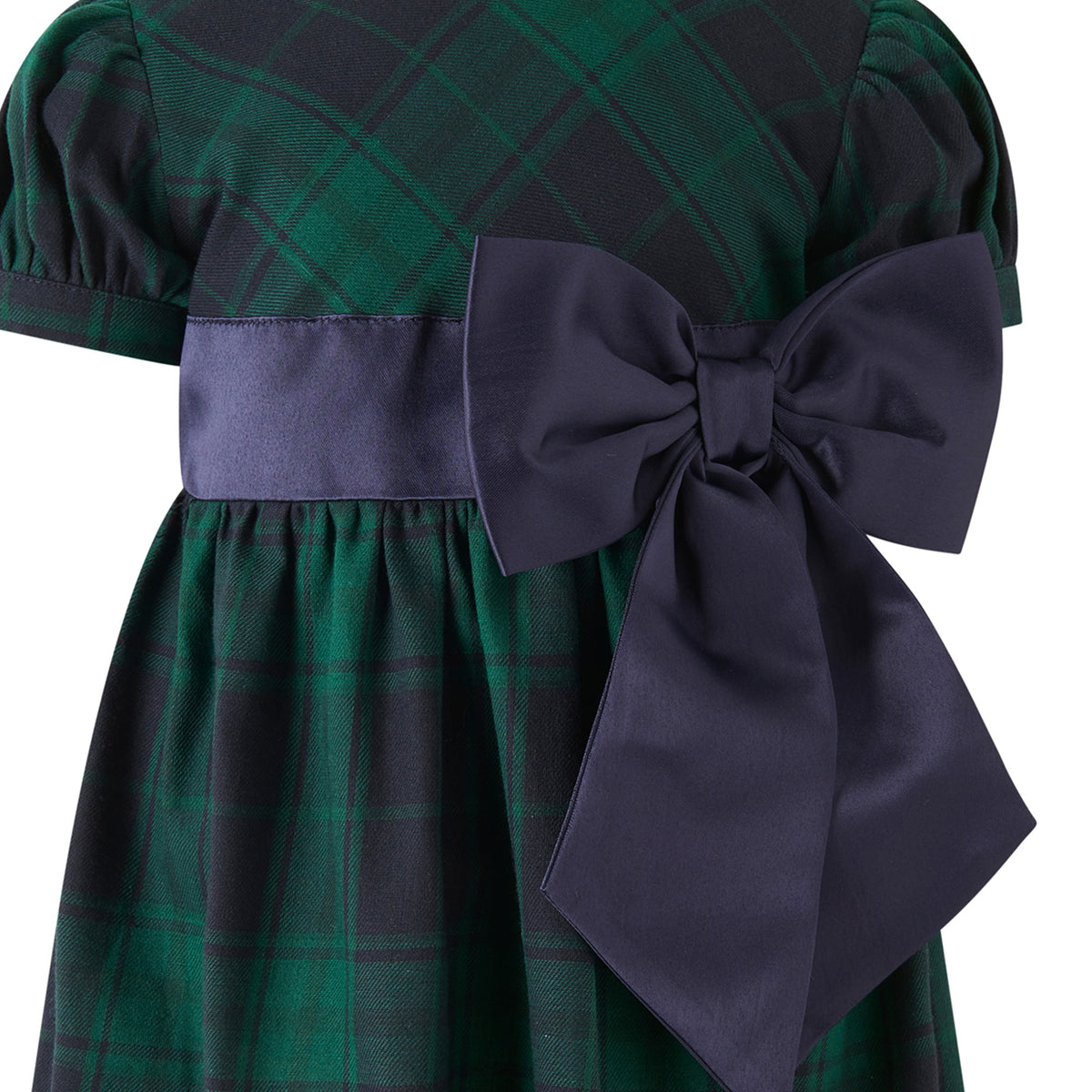Baby Blackwatch Bow Dress