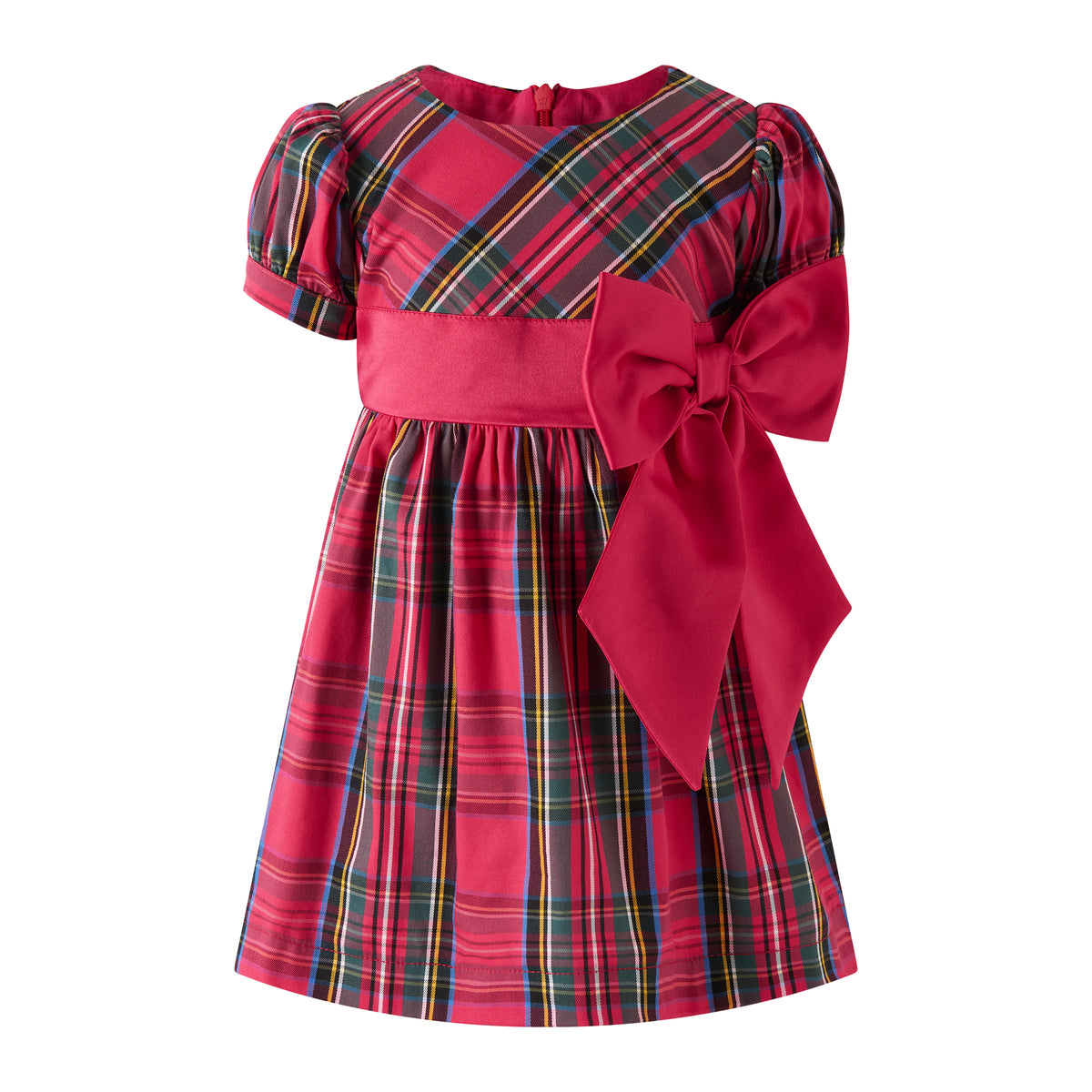 Baby Red Tartan Bow Dress
