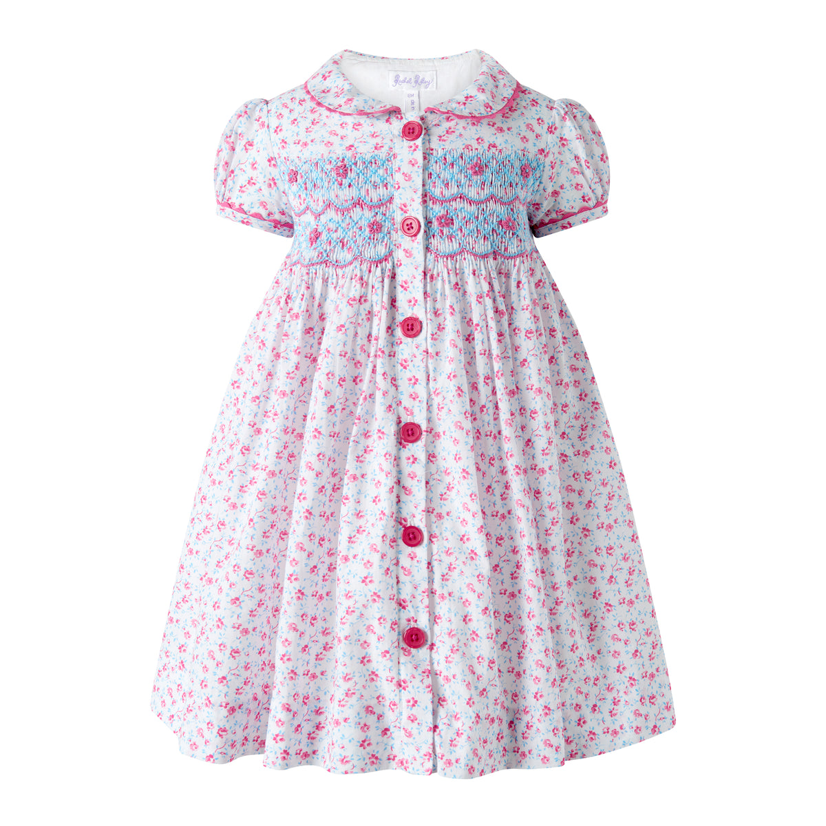 Floral Smocked Button-Front Dress and Bloomers Rachel Riley US