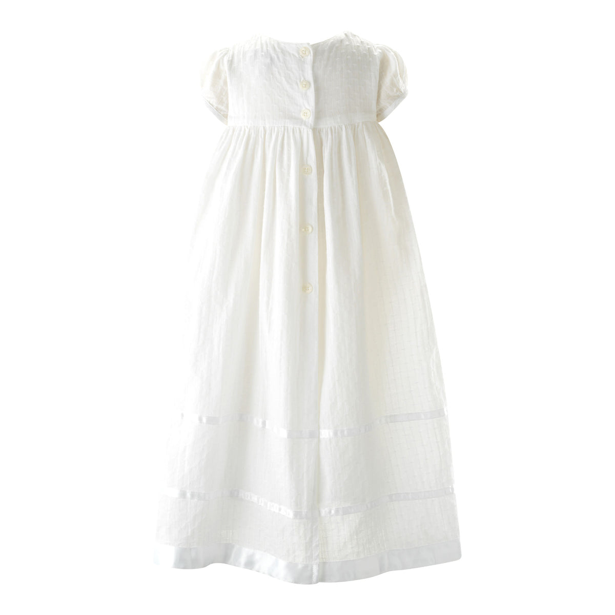 Long Christening Smocked Dress & Bonnet Rachel Riley US