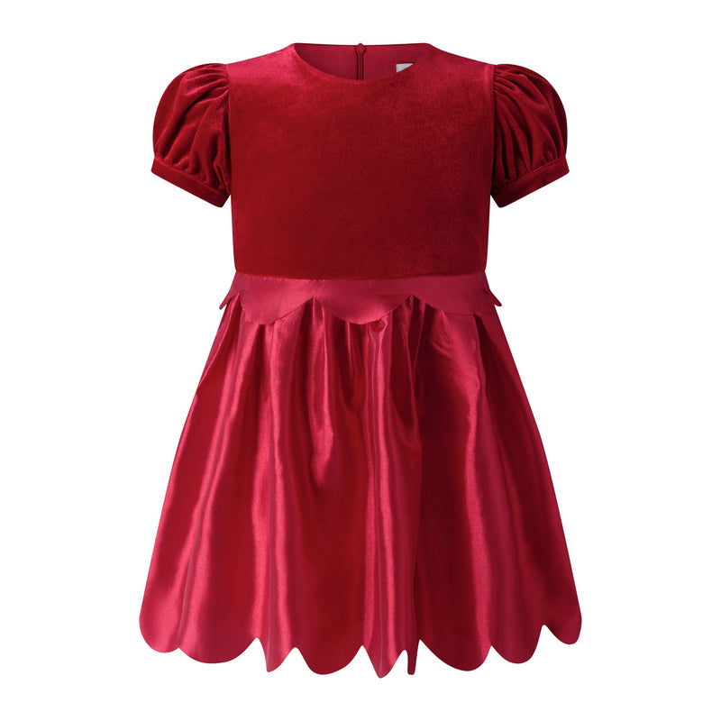 Taffeta Scalloped Dress Rachel Riley US