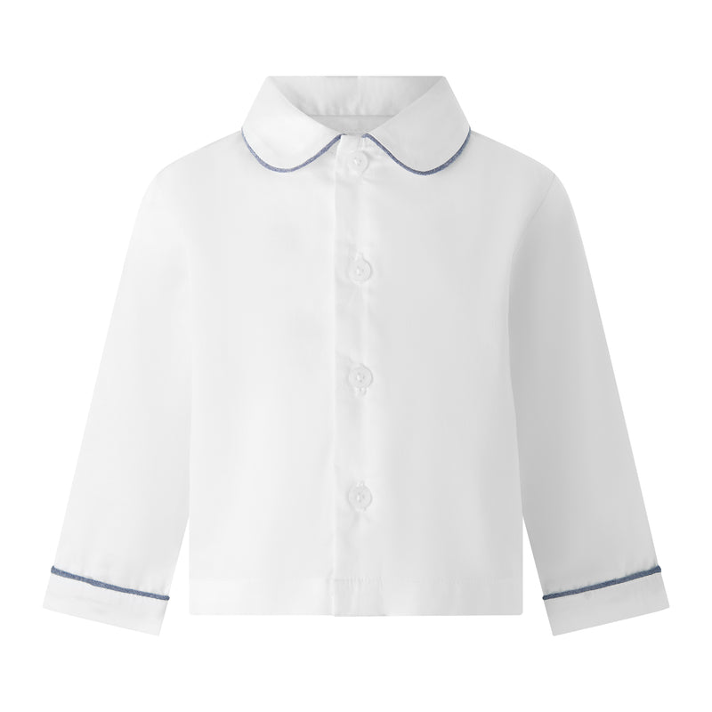 Chambray Long Sleeve Overall Set