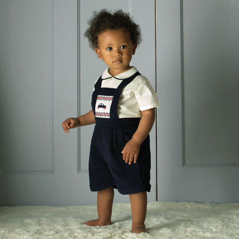Car Smocked Overalls