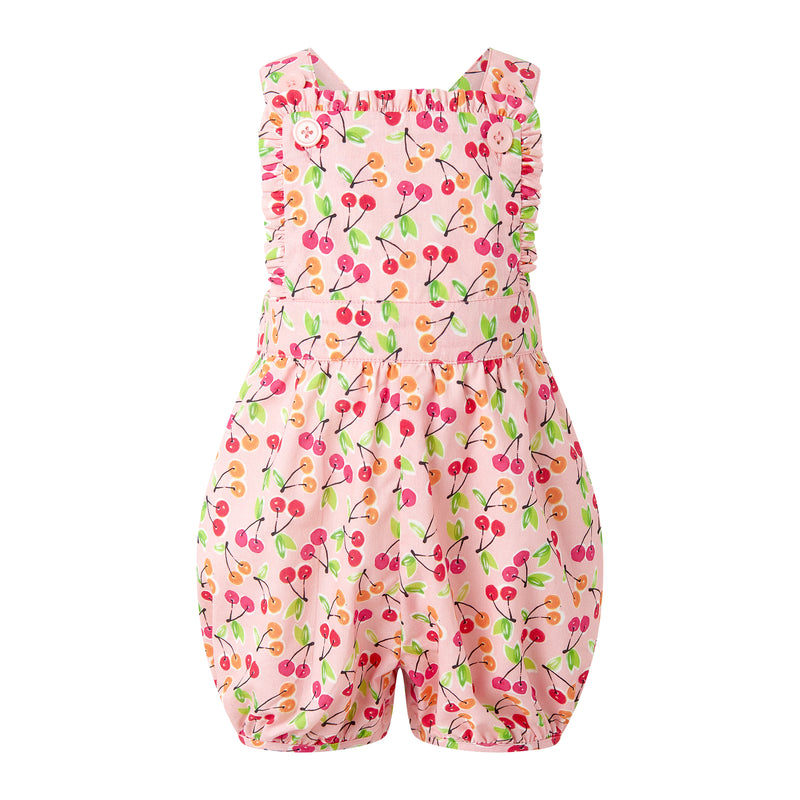 Cherry Ruffle Dungarees Rachel Riley US