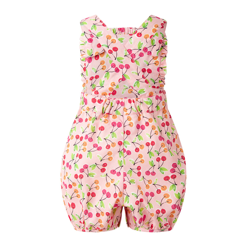 Cherry Ruffle Dungarees Rachel Riley US
