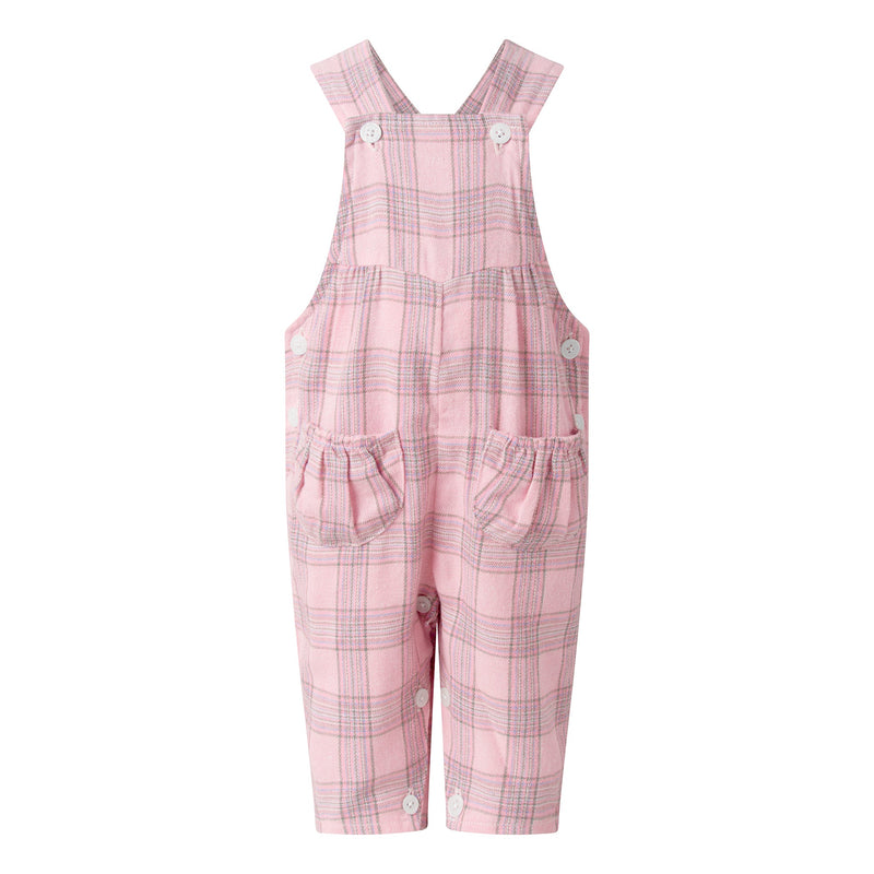 Check Overalls & Blouse Set Rachel Riley US