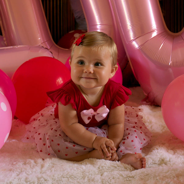 Heart Tulle Tutu Dress & Headband