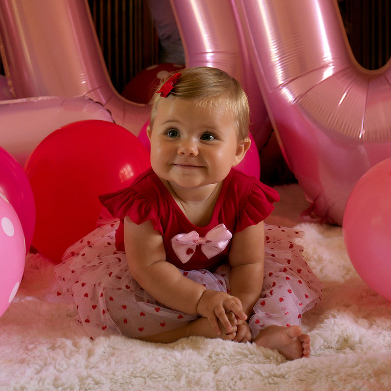 Heart Tulle Tutu Dress & Headband