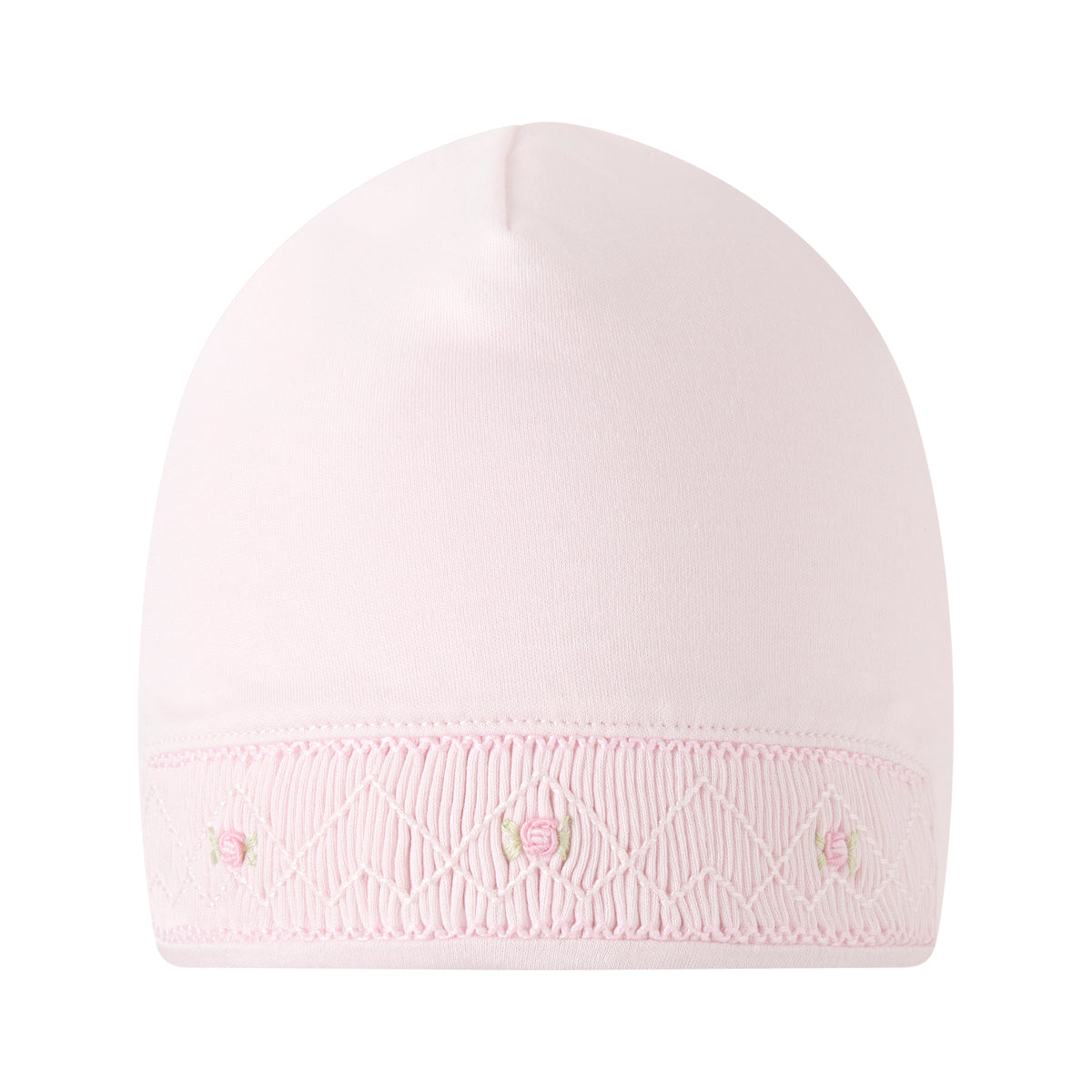 Pink Pima Smocked Hat Rachel Riley US