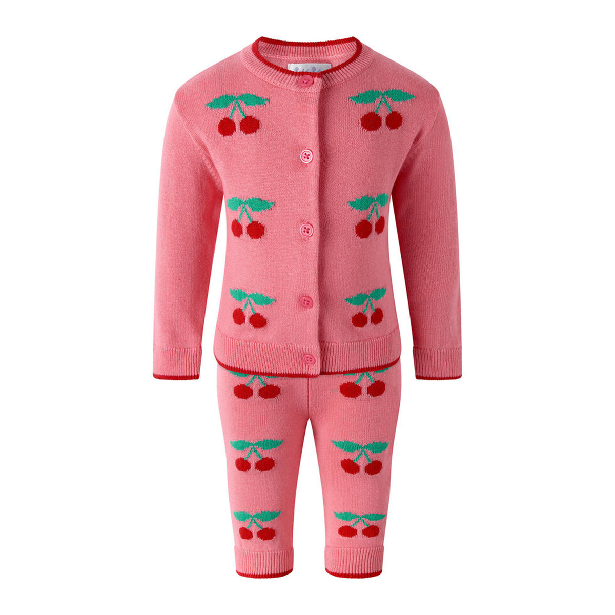 Cherry Cardigan and Legging Set