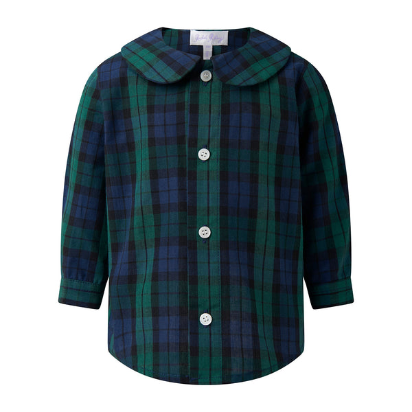 Blackwatch Plaid Shirt & Trousers Set Rachel Riley US