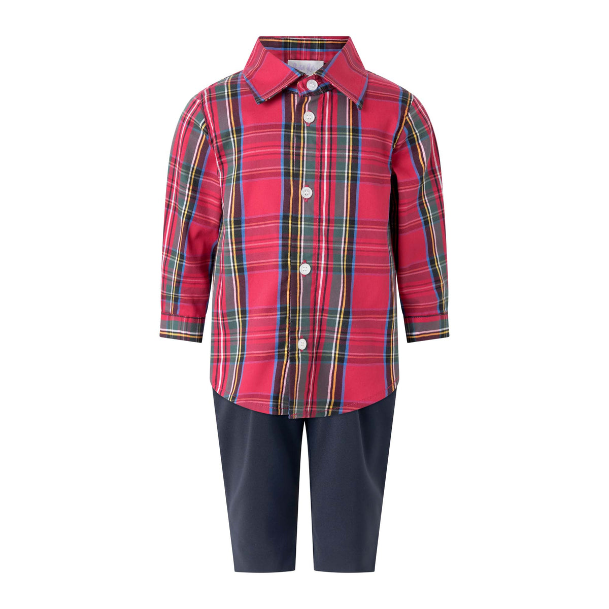 Red Tartan Shirt & Trouser Set