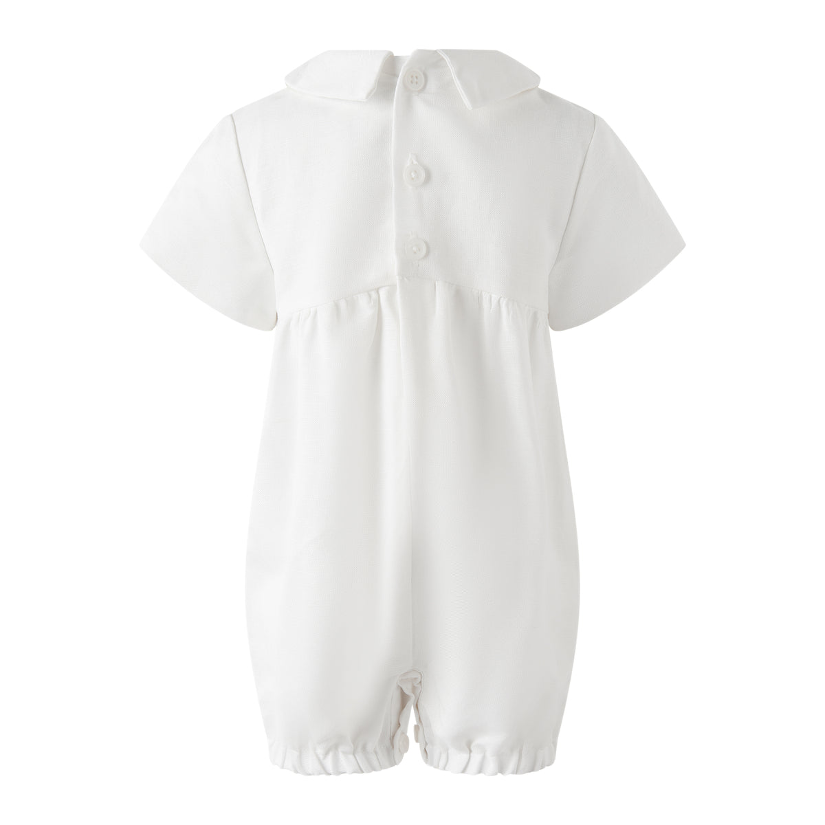 Linen Pleated Babysuit and Bonnet Rachel Riley US