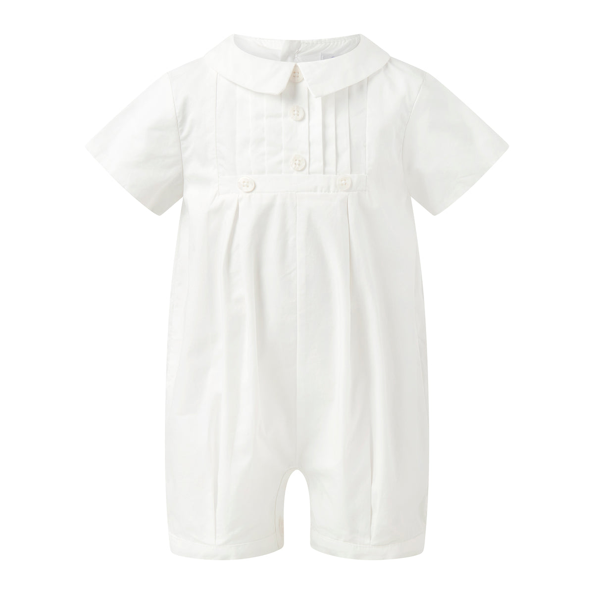 Satin Pintuck Romper and Bonnet Rachel Riley US