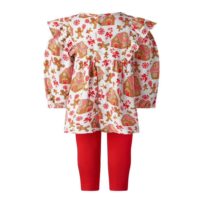 Gingerbread Jersey Top & Leggings Set Rachel Riley US