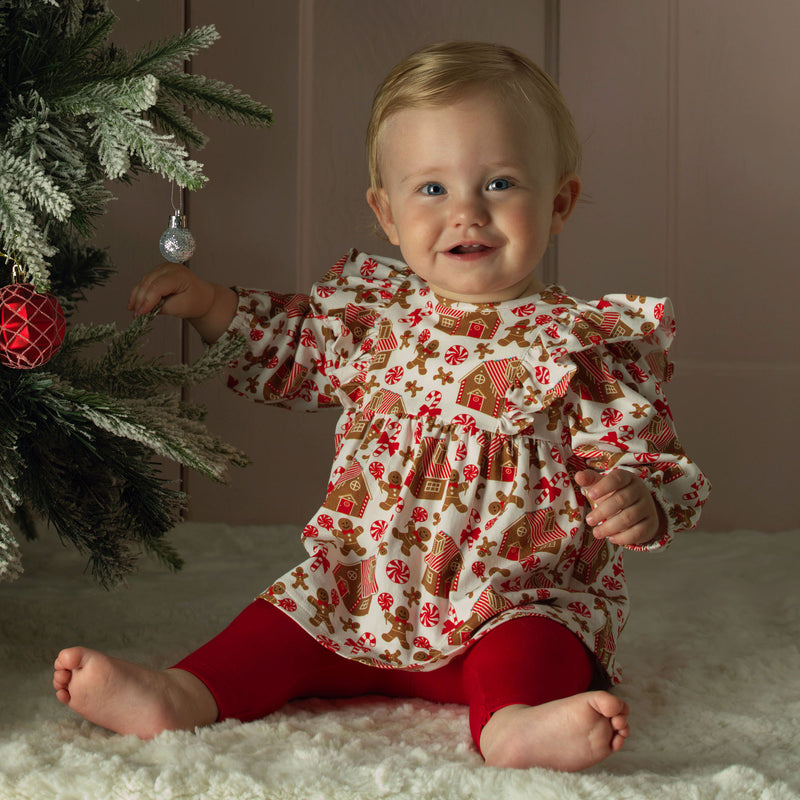 Gingerbread Jersey Top & Leggings Set Rachel Riley US