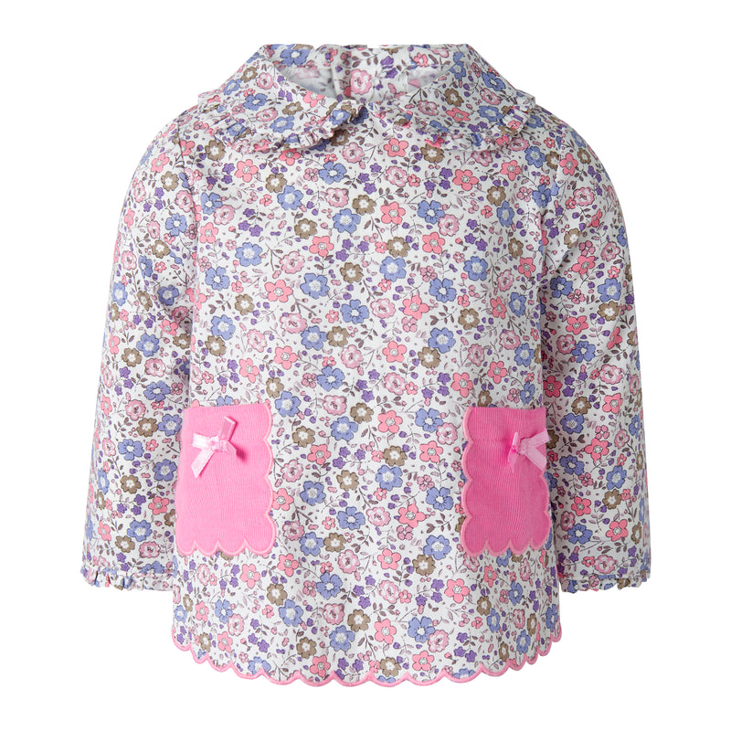 Floral Pull-on Trouser and Top Set