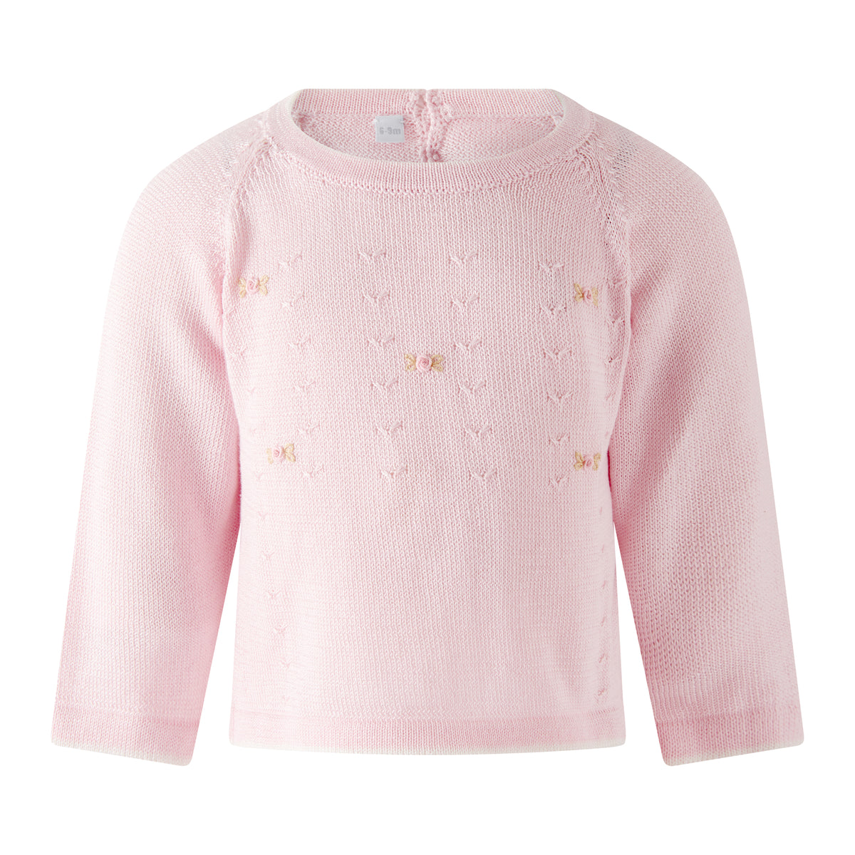 Pima Crochet Rose Knit Set