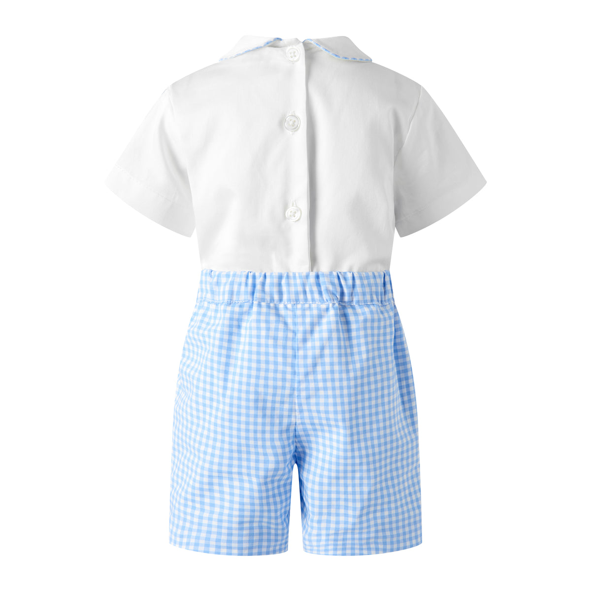 Gingham Romper Short Set Rachel Riley US