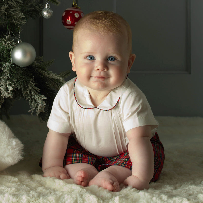 Tartan Shirt & Short Set Rachel Riley US