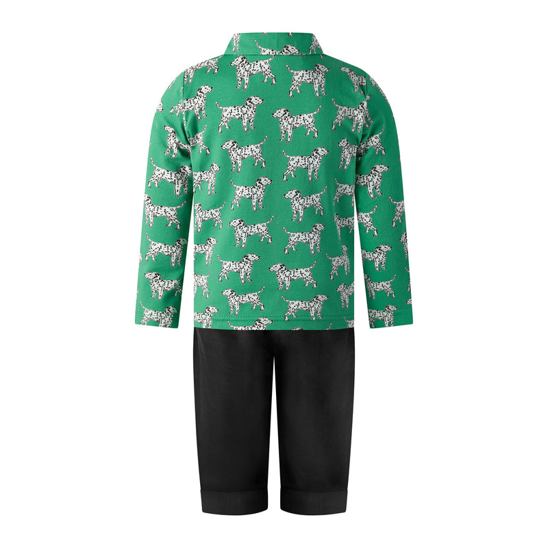 Dalmation Polo Shirt & Trouser Set Rachel Riley US