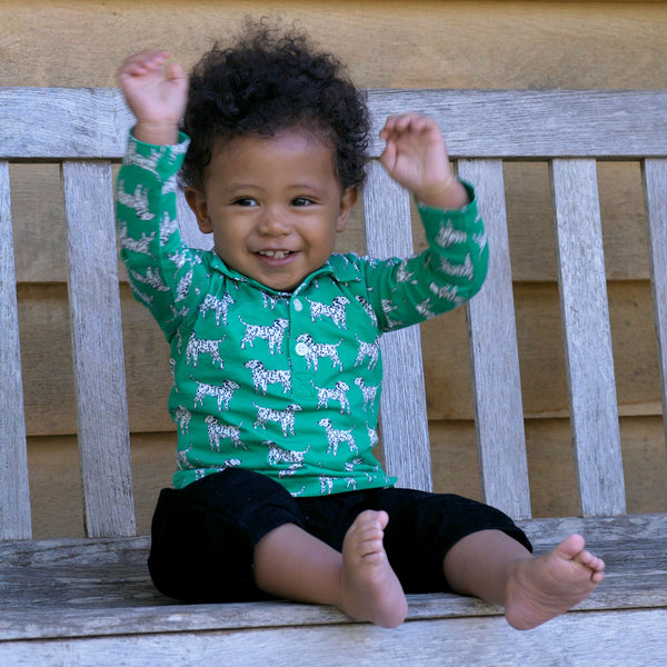 Dalmation Polo Shirt & Trouser Set Rachel Riley US