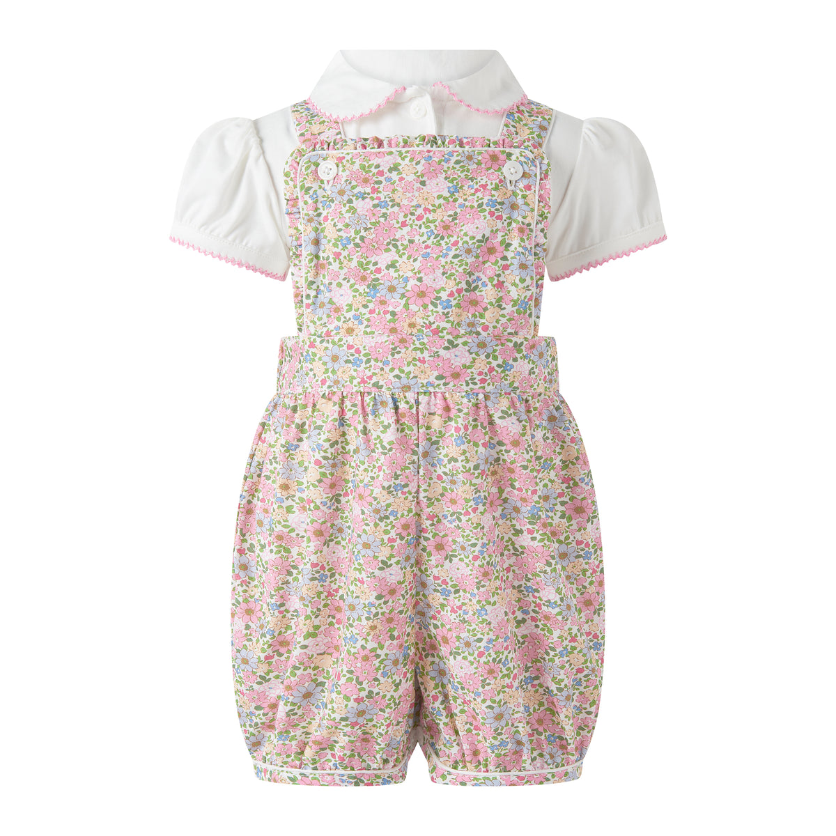 Floral Dungaree Set Rachel Riley US