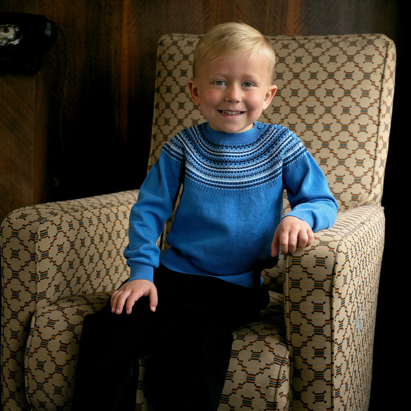 Blue Fairisle Sweater