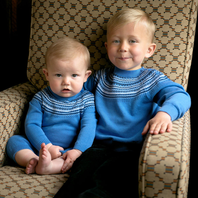 Blue Fairisle Sweater
