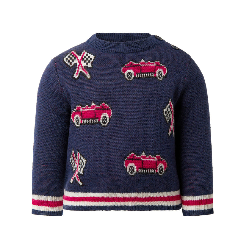 Car Intarsia Sweater Rachel Riley US