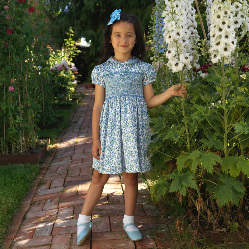 Forget-me-not Smocked Dress