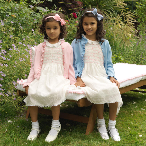 Swiss Dot Smocked Dress Rachel Riley US